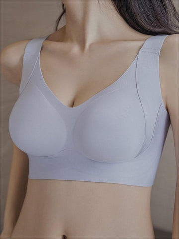 Plus Size Wireless Shaper Bra Violet