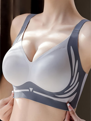 Soft Support Push-up Side Breasts Anti-sagging Sports Seamless Bra