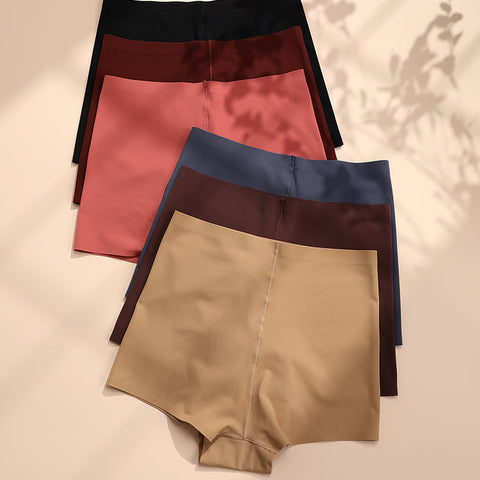 High-Waisted Solid Color Boyshorts Underwear