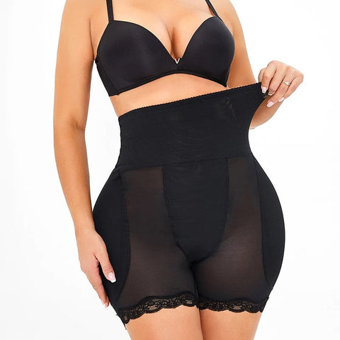 High Waist Sheer Padded Hip & Butt Lift Shaper