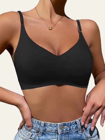 Low Back Seamless Push-up Wireless Bra