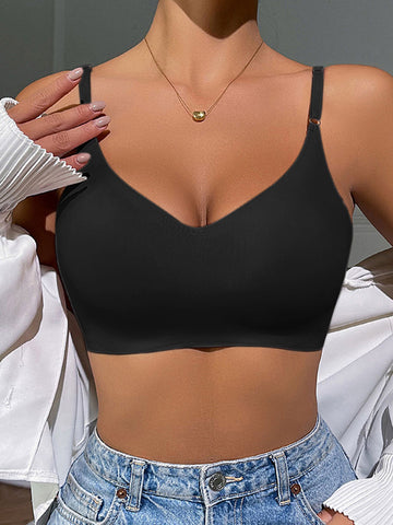 Low Back Seamless Push-up Wireless Bra