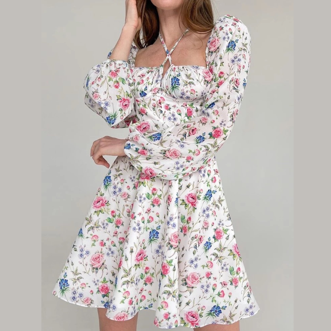 Susie - Floral Print Mini Dress