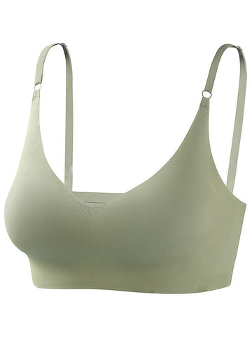 Low Back Seamless Push-up Wireless Bra