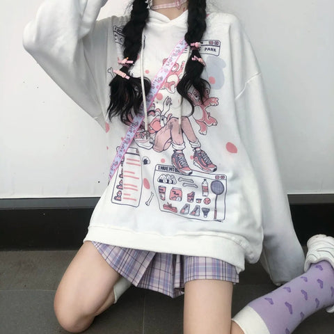 Anime Harajuku Oversized Hoodie