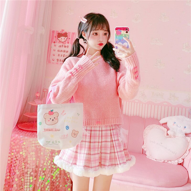 Minifalda kawaii de invierno