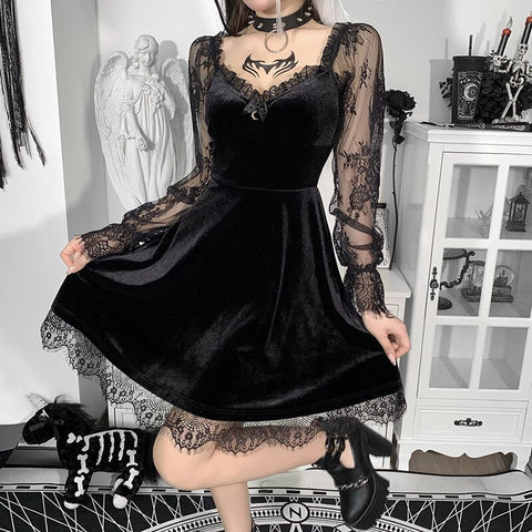 Vintage Gothic Kleid