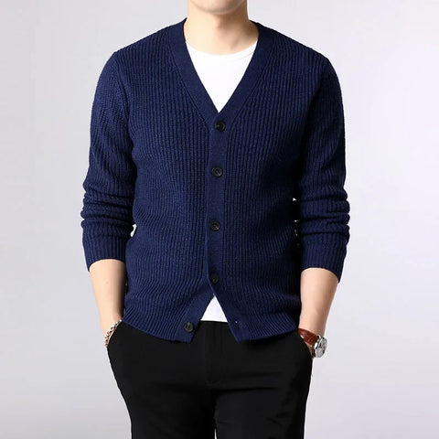 Jackson - Ribbed Knitted Men's Cardigan