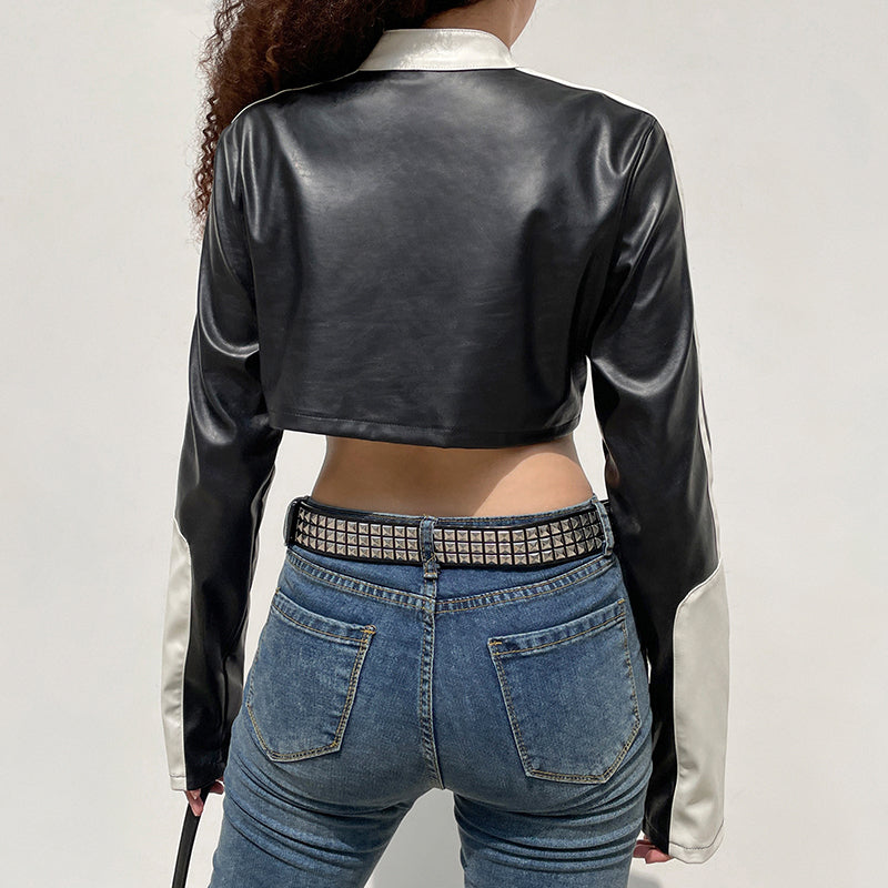 Cropped Punk Style Jacket