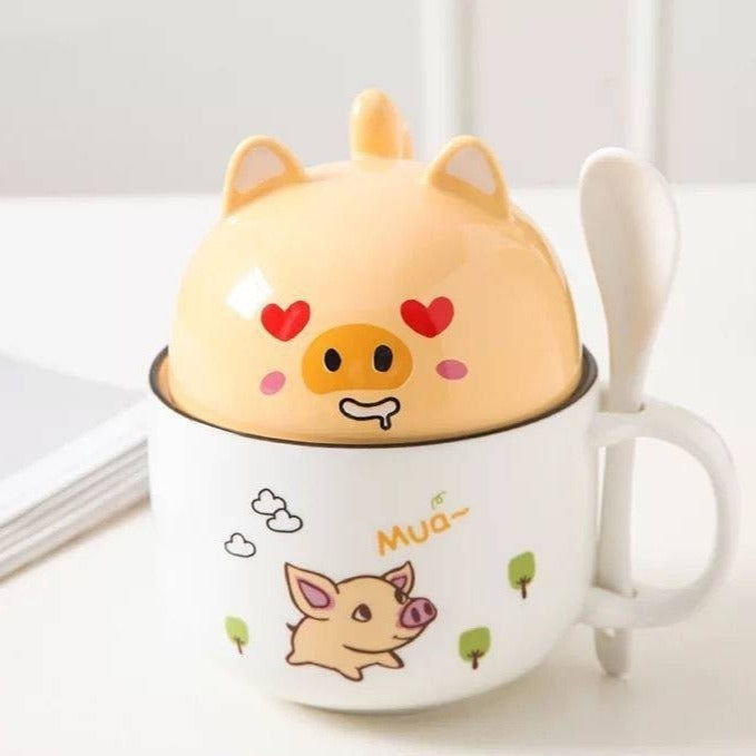 Kawaii-Katzen- und Shiba-Inu-Tassen