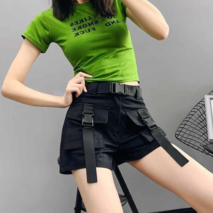 Techwear-Shorts im koreanischen Stil