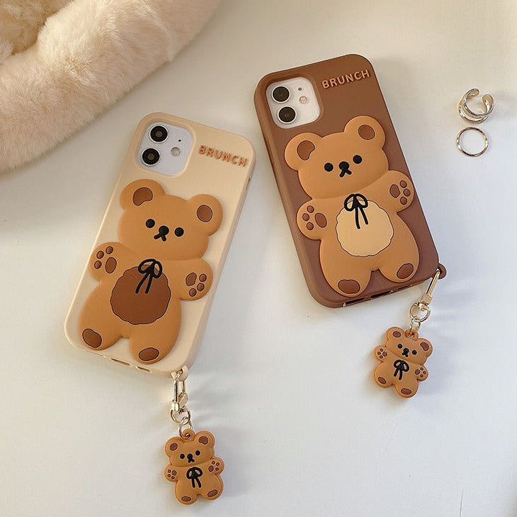 Cute 3D Bear Case for iPhone