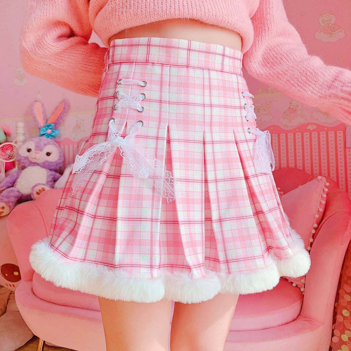 Minifalda kawaii de invierno