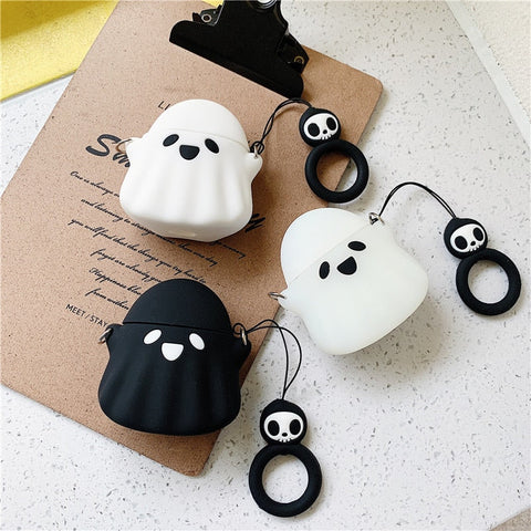 Bonita funda de fantasma para los AirPods de Apple