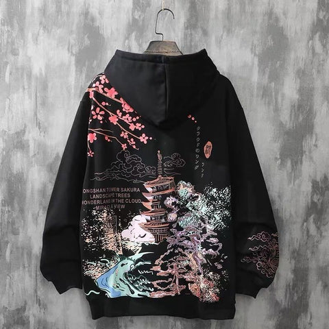 Japanischer Kunst-Harajuku-Hoodie