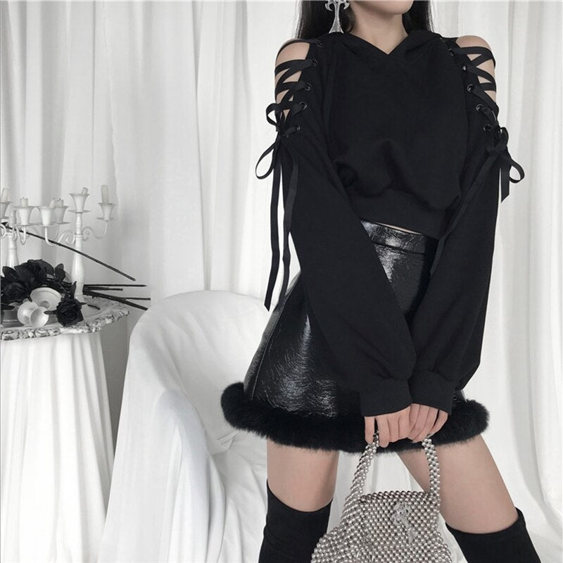 Harajuku Dark Neko Hoodie