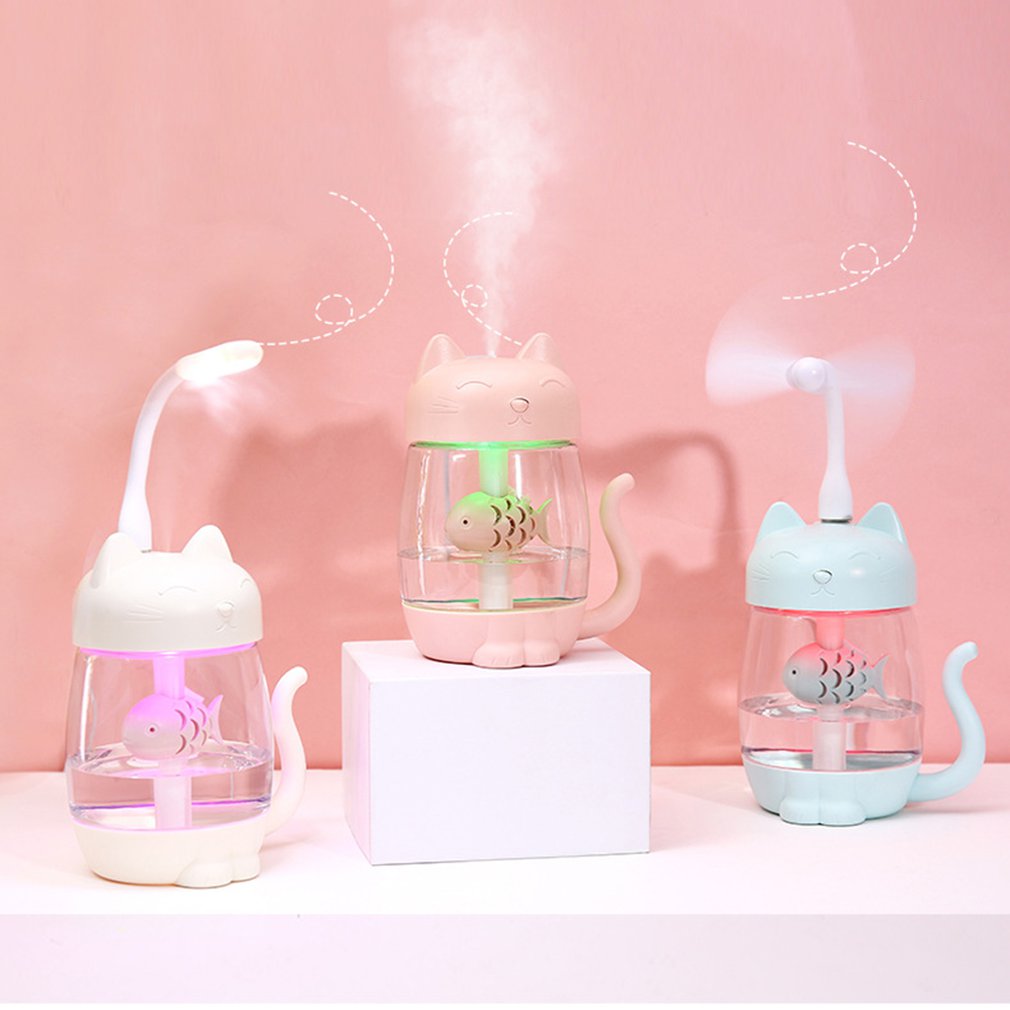 Humidificador para gatos con luz LED