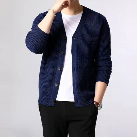 Jackson - Ribbed Knitted Men's Cardigan