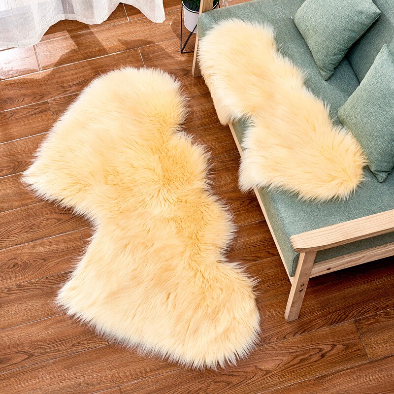 Double Heart Fluffy Carpets