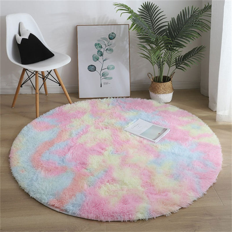 Fluffy Round Carpet