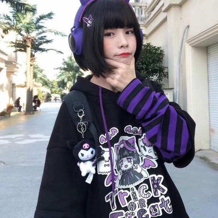 Sudadera con capucha de anime harajuku