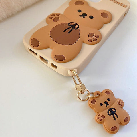 Cute 3D Bear Case for iPhone