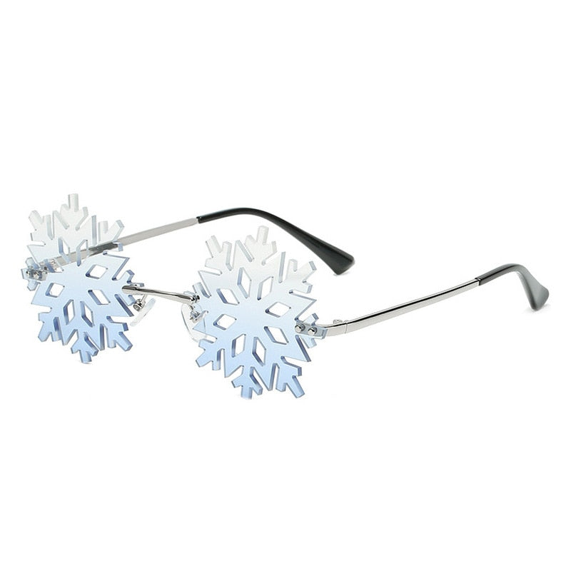 Gafas sin montura con forma de copo de nieve