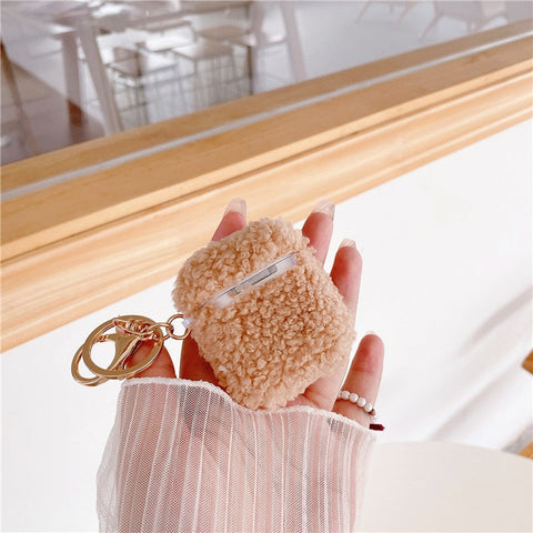 Fluffy Bear Case For Apple AirPods