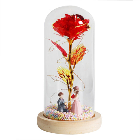 Glass Rose Romantic Light