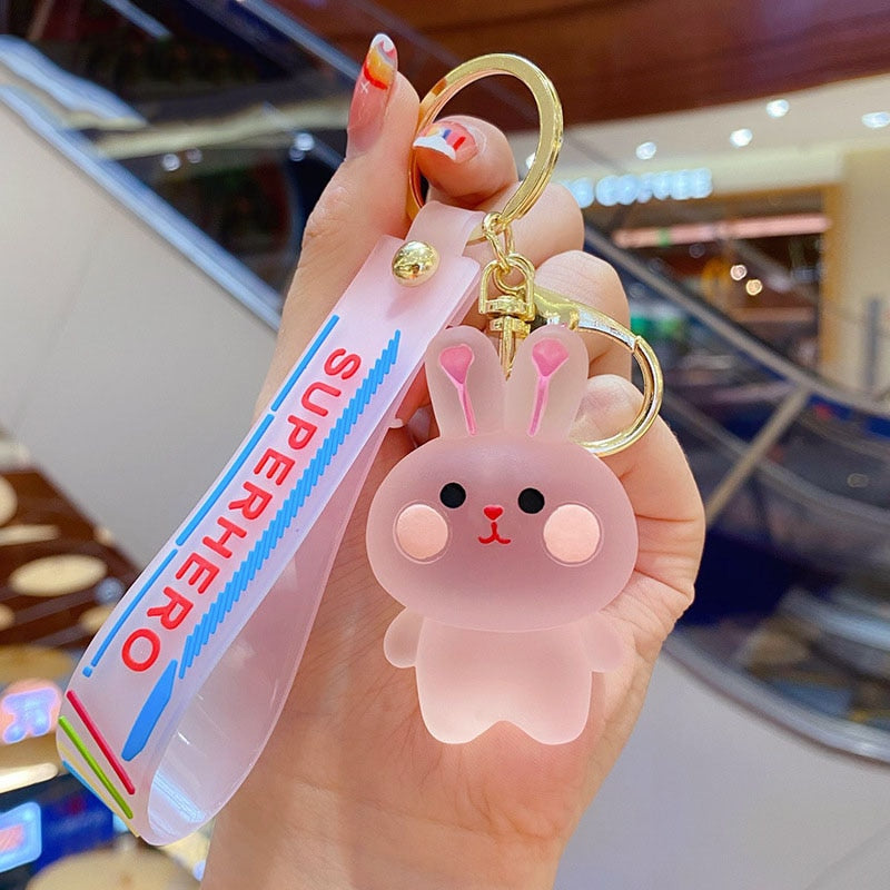 Kawaii Animals Crystal Keychain