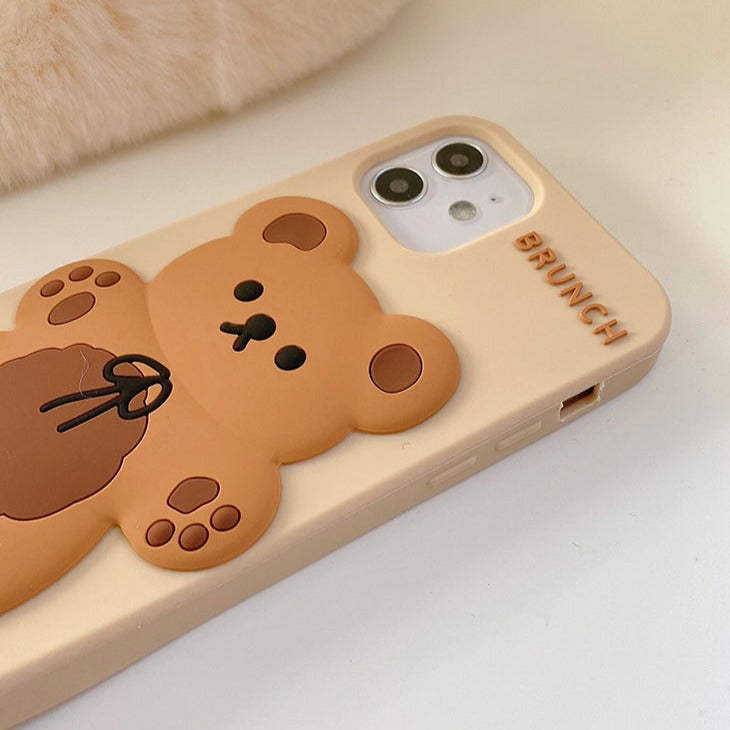 Cute 3D Bear Case for iPhone