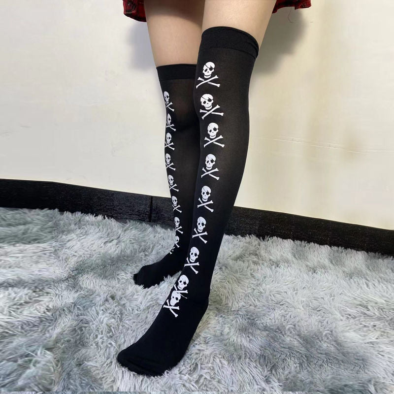 Dark Skull Stockings