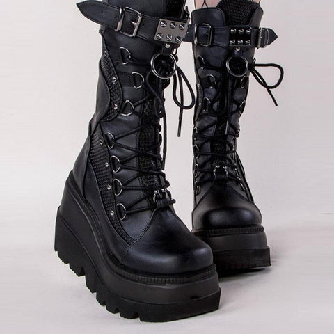 Gothic High Platform Boots