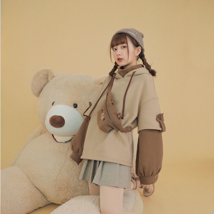 Sudadera con capucha de oso kawaii de Harajuku