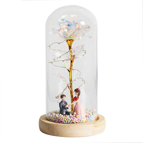 Glass Rose Romantic Light