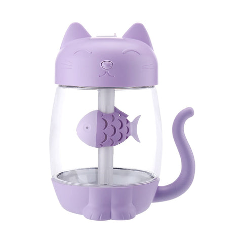 Humidificador para gatos con luz LED