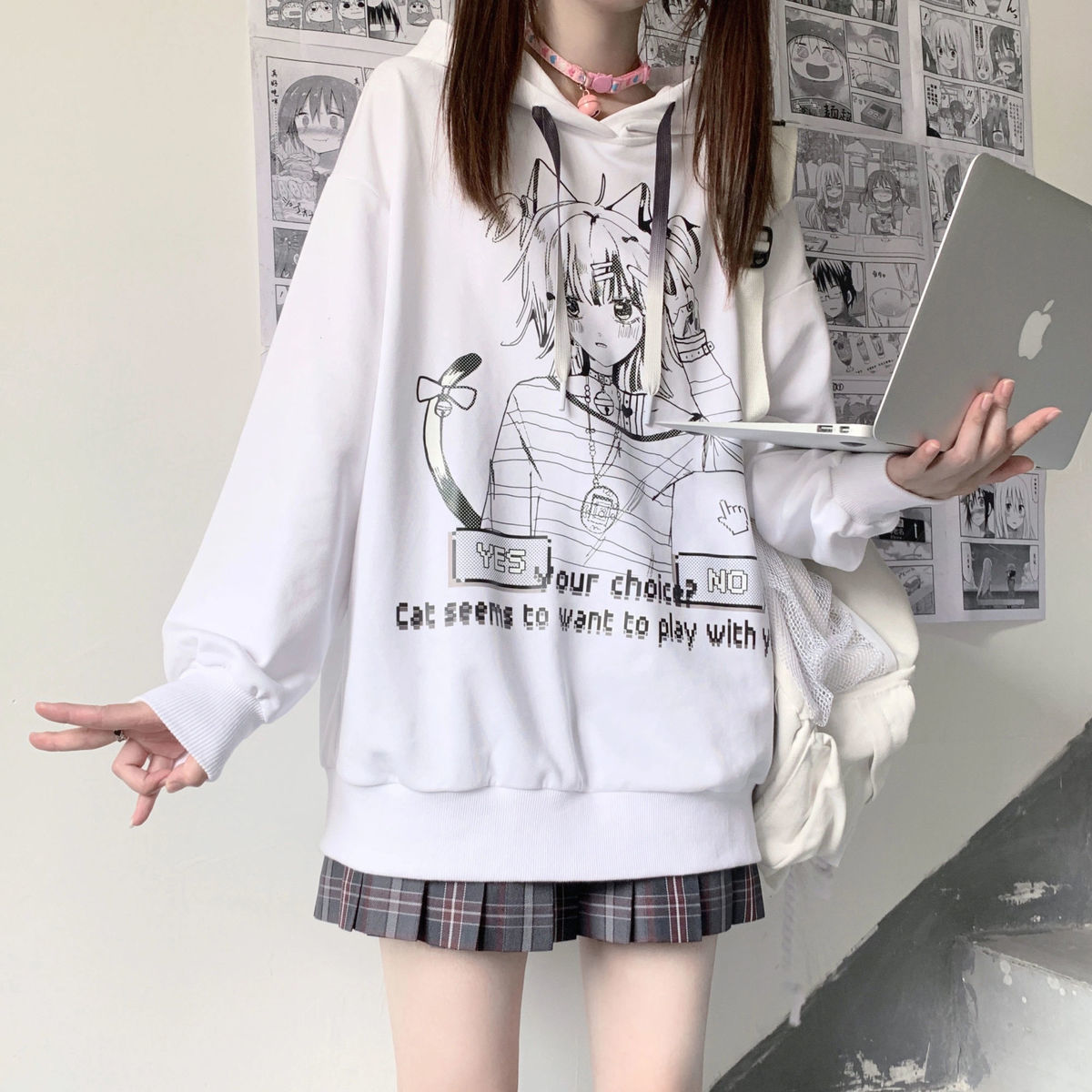 Gothic Anime Darkwear Hoodie