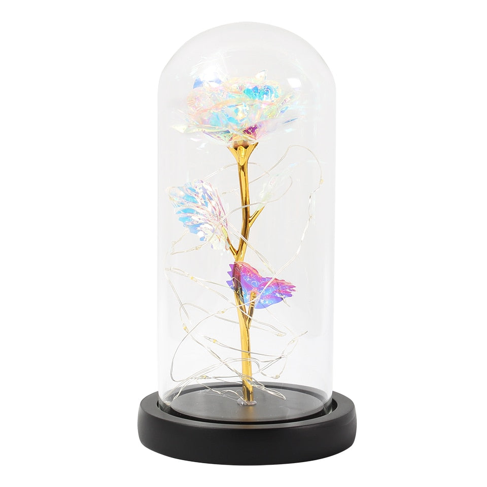 Glass Rose Romantic Light