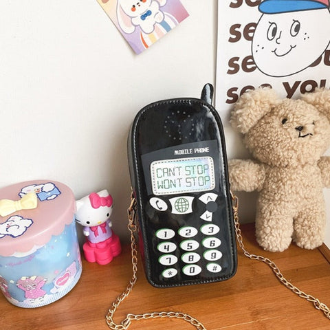 Bolso bandolera con forma de teléfono móvil