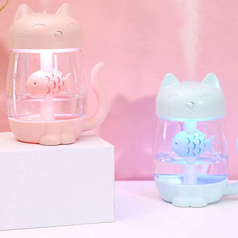 Humidificador para gatos con luz LED