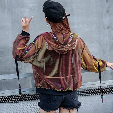 Transparent Harajuku Jacket