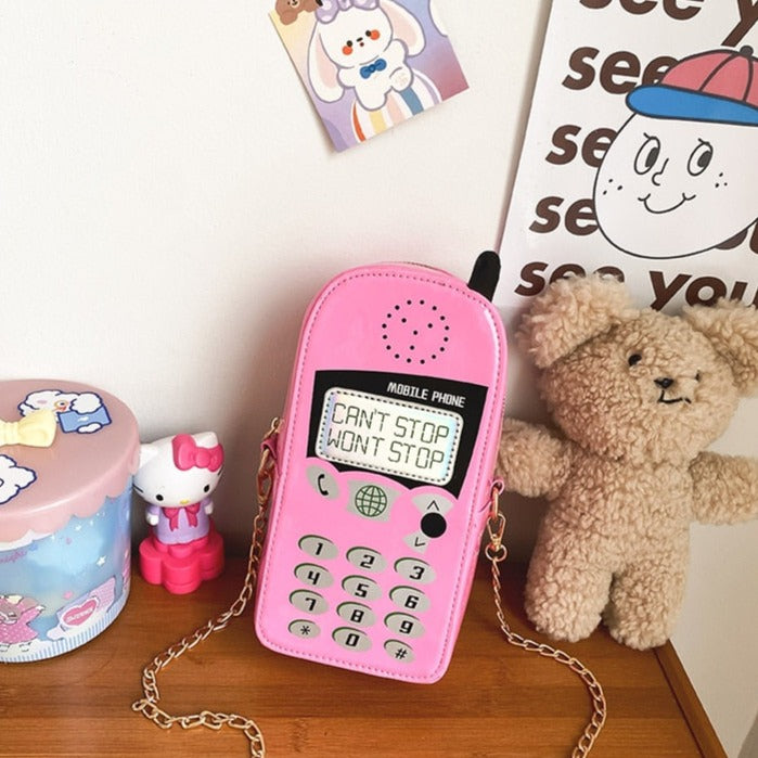 Bolso bandolera con forma de teléfono móvil