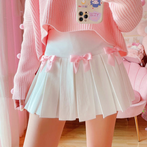 Kawaii Bow Koreanischer Minirock