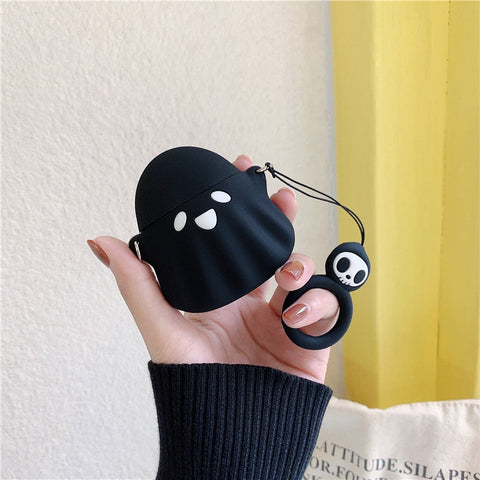 Bonita funda de fantasma para los AirPods de Apple