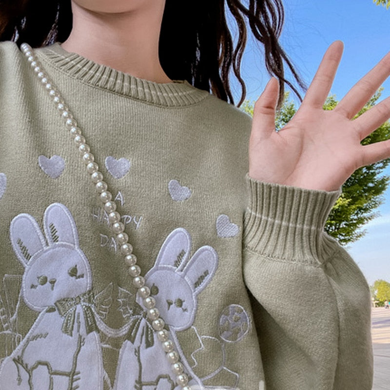 Kawaii-Pullover im koreanischen Stil