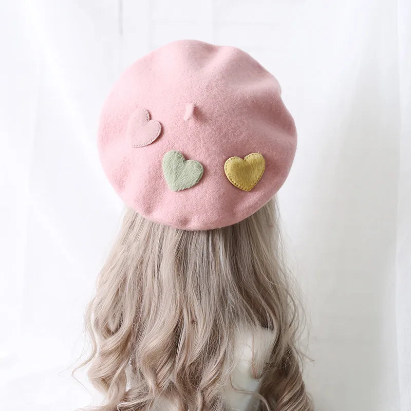 Boina de lolita pastel kawaii