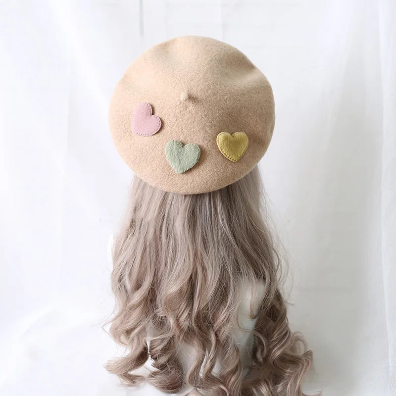 Boina de lolita pastel kawaii