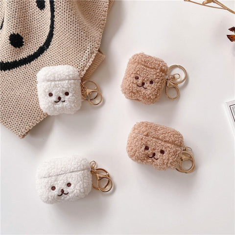 Fluffy Bear Case For Apple AirPods