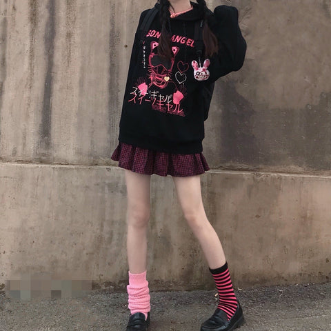 Pastel Goth Anime Hoodie