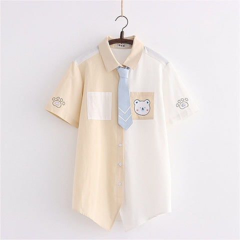 Harajuku Kawaii Bärenbluse